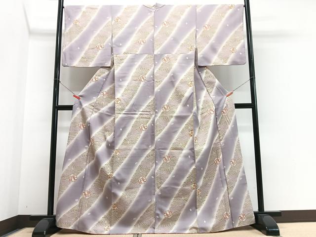 平和屋着物■小紋　流水花丸文　暈し染め　洗える着物　CABN2063xe