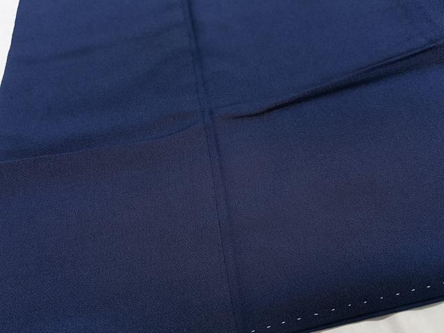 平和屋着物■上質な色無地　鉄紺色　正絹　逸品　CABN2069xe
