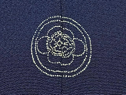 平和屋着物■上質な色無地　鉄紺色　正絹　逸品　CABN2069xe