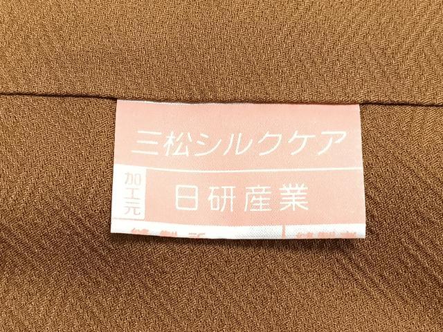 平和屋着物■豪華色留袖　舞花地紋　正絹　逸品　CABN2073xe