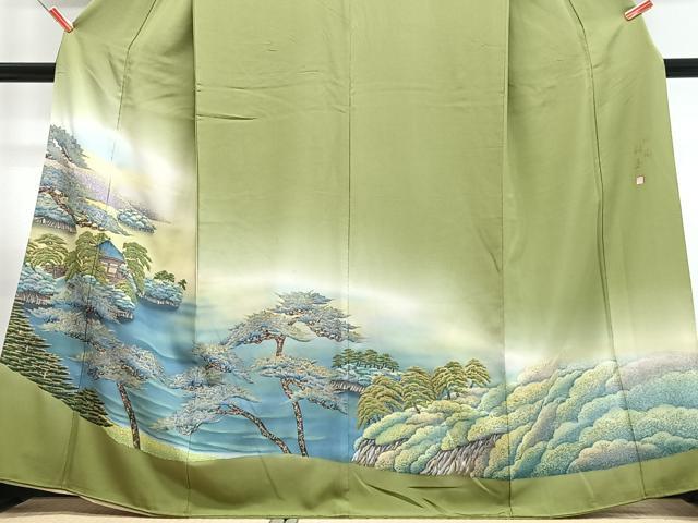 平和屋着物■豪華色留袖　作家物　名勝　松島　暈し染め　金彩　正絹　逸品　CABN2077xe