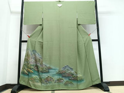 平和屋着物■豪華色留袖　手描き　風鶏文　暈し染め　金銀彩　正絹　逸品　未使用　CABN2079xe