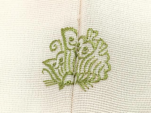 平和屋着物■訪問着　孔雀草花文　正絹　逸品　CABN2084xe