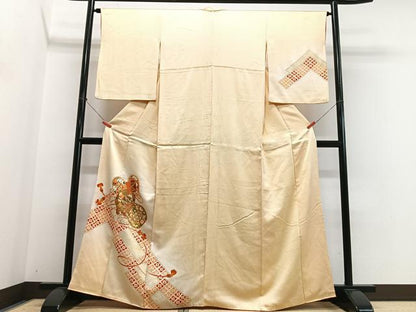 平和屋着物■訪問着　花鼓文　暈し染め　金彩　正絹　逸品　CABN2085xe