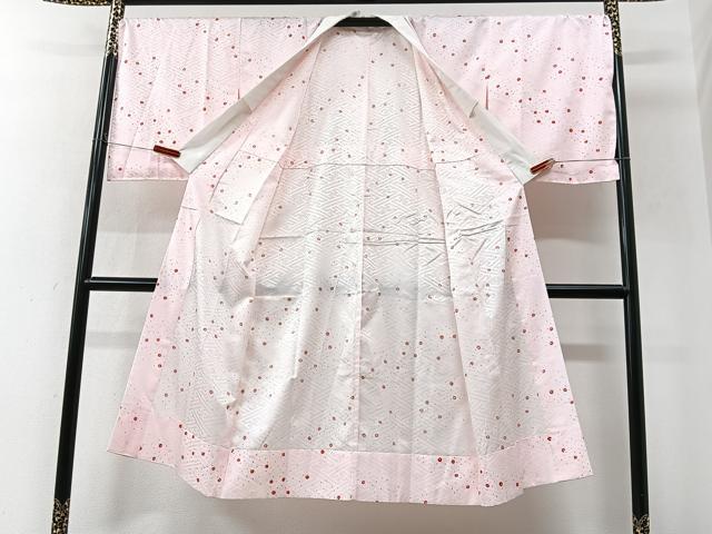 平和屋着物■長襦袢　無双仕立て　舞桜文　紗綾形地紋　洗える着物　CABN2090xe