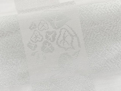 平和屋着物■長襦袢　無双仕立て　花丸地紋　洗える着物　CABN2093xe