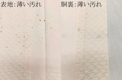 平和屋着物■振袖用長襦袢　袷　舞花地紋　暈し染め　正絹　逸品　CABN2132xe