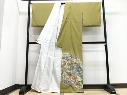 平和屋着物■豪華色留袖　金閣寺　暈し染め　金彩　正絹　逸品　CABN2145xe