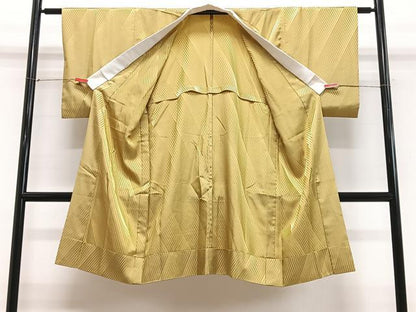 平和屋着物■長襦袢　無双仕立て　斜線文　正絹　逸品　CABN2148xe