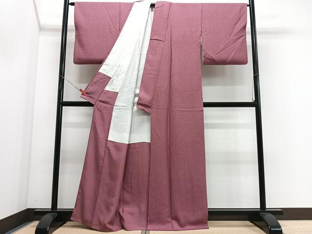 平和屋着物■本草木染作家　圓啓　江戸小紋　鮫小紋柄　正絹　逸品　CABN2161xe