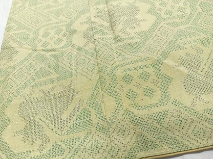 平和屋着物■上質な紬　有栖川文様　正絹　逸品　CABN2162xe