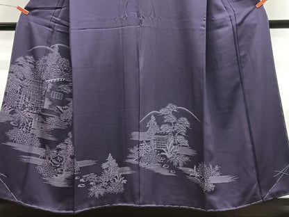 平和屋着物■訪問着　風景文　正絹　逸品　未使用　CABN2176xe