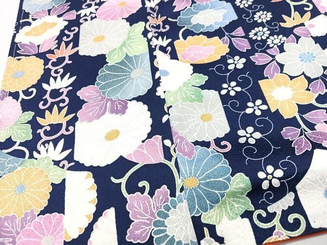 平和屋着物■上質な小紋　花唐草文　正絹　逸品　CABN2209xe