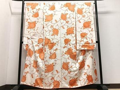 平和屋着物■豪華振袖　草花文　金彩　正絹　逸品　CABN2212xe