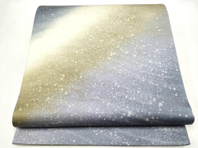 平和屋着物●全通柄袋帯　霞文　三越扱い　正絹　逸品　CABN2421hy