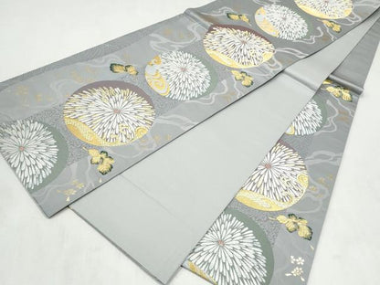 平和屋着物●袋帯　唐織　螺鈿　優美六晴　六華泉　瀞銀錦　正絹　逸品　未使用　CABN2423hy