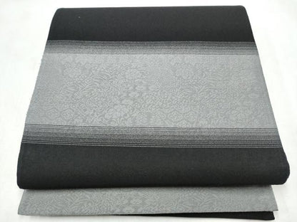 平和屋着物●両面　六通柄袋帯　霞文　金銀糸　正絹　逸品　CABN2437hy