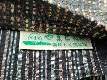 平和屋着物●両面　全通柄袋帯　刺し子　霞文　やまと誂製　正絹　逸品　CABN2461hy