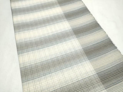平和屋着物●六通柄袋帯　本泥染　横段幾何学文様　金糸　正絹　逸品　CABN2470hy
