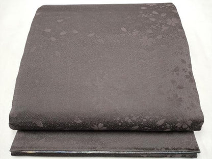平和屋着物●全通柄袋帯　葡萄蔦の波文　金糸　正絹　逸品　CABN2474hy