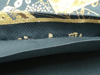 平和屋着物●六通柄袋帯　色紙重ね草花文　金糸　正絹　逸品　CABN2475hy