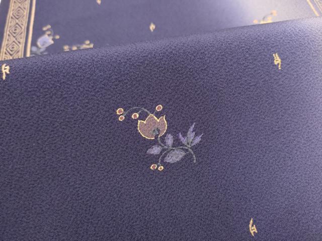 平和屋着物●全通柄袋帯　枝花文　金彩　正絹　逸品　CABN2485hy