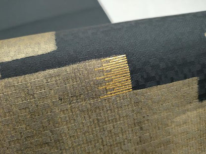 平和屋着物●太鼓柄袋帯　竹屋町刺繍　幾何学文様　正絹　逸品　CABN2486hy