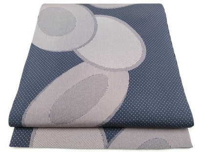 平和屋着物●両面　全通柄袋帯　丸文　正絹　逸品　CABN2510hy