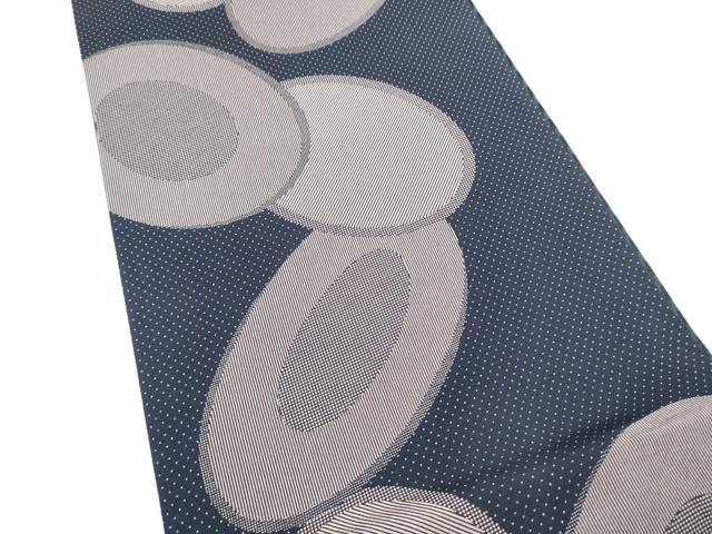 平和屋着物●両面　全通柄袋帯　丸文　正絹　逸品　CABN2510hy