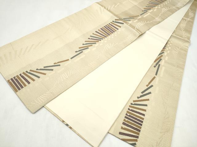 平和屋着物●全通柄袋帯　横笛　正絹　逸品　CABN2511hy