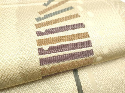 平和屋着物●全通柄袋帯　横笛　正絹　逸品　CABN2511hy