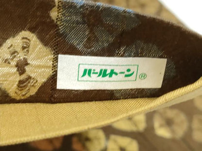 平和屋着物●両面　全通柄袋帯　蜘蛛絞り　菱繋ぎ　正絹　逸品　CABN2665hy