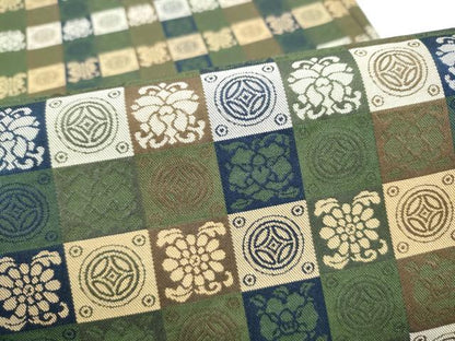 平和屋着物●全通柄袋帯　遠州七宝　正絹　逸品　CABN2673hy