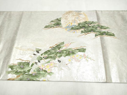 平和屋着物●本加賀友禅作家　吉村伊佐子　六通柄袋帯　十六夜月の阿波　金糸　正絹　逸品　未使用　CABN2681hy