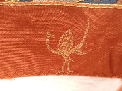 平和屋着物●西陣　白綾苑大庭 　六通柄袋帯　草花文　金糸　正絹　逸品　CABN2690hy