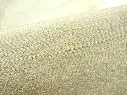 平和屋着物●桝屋高尾　(ねん金綴錦)　全通柄袋帯　段霞文　金糸　正絹　逸品　CABN2692hy