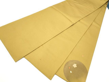 平和屋着物●太鼓柄袋帯　パッチワーク　万葉集　金糸　正絹　逸品　CABN2761hy