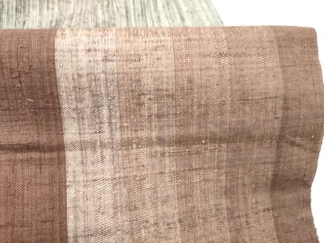 平和屋着物●両面　太鼓柄　京袋帯　紬地　霞文　正絹　逸品　CABN2763hy