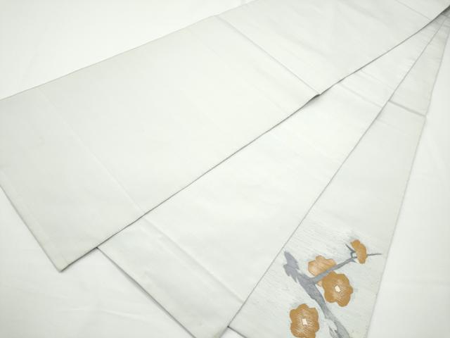 平和屋着物●太鼓柄袋帯　すくい織　枝梅文　正絹　逸品　CABN2777hy