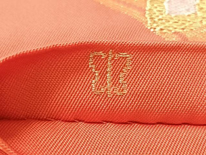 平和屋着物●西陣　川島織物　六通柄　本袋帯　七宝花文　金銀糸　正絹　逸品　CABN2805vp