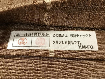 平和屋着物●太鼓柄袋帯　櫛織　格子柄　金糸　正絹　逸品　CABN2824vp