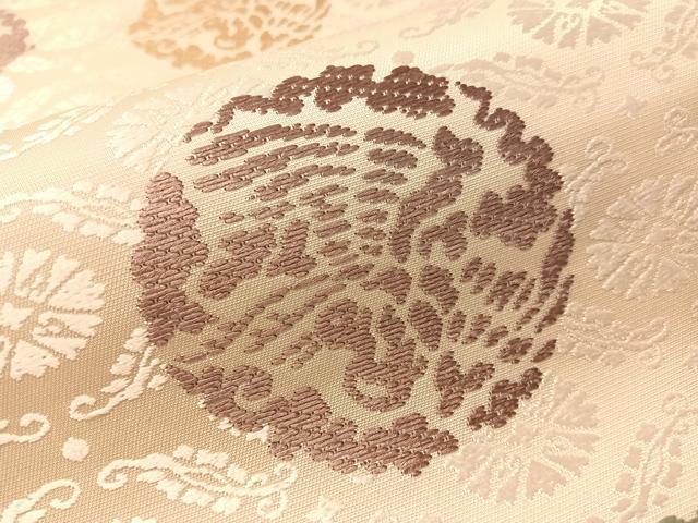 平和屋着物●六通柄袋帯　唐織　鳳凰丸文　正絹　逸品　未使用　CABN2845vp