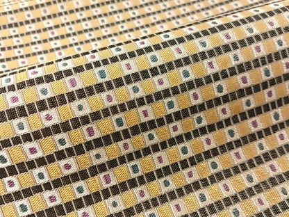 平和屋着物●六通柄袋帯　紹巴　格子柄　銀糸　正絹　逸品　未使用　CABN2851vp