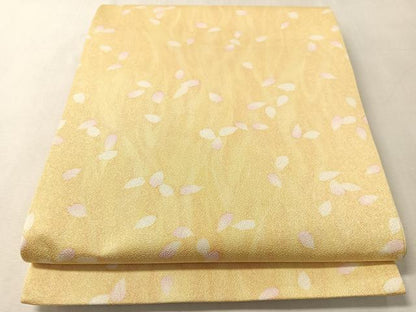 平和屋着物●六通柄袋帯　作家物　舞桜　正絹　逸品　CABN2858vp