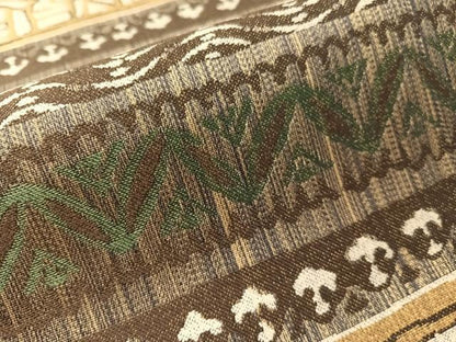 平和屋着物●全通柄袋帯　幾何学文様　正絹　逸品　CABN2863vp