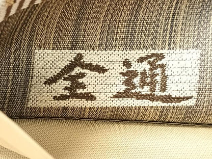 平和屋着物●全通柄袋帯　幾何学文様　正絹　逸品　CABN2863vp