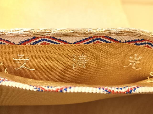 平和屋着物●龍村平蔵製　六通柄　本袋帯　光涛文　金銀糸　正絹　逸品　CABN2884vp