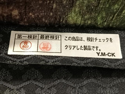 平和屋着物●両面　全通柄袋帯　ふくれ織　斜線文　金銀糸　正絹　逸品　CABN2885vp