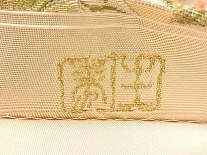 平和屋着物●老舗織元　泰生織物　六通柄袋帯　唐織　更紗吉祥文　本金箔　正絹　逸品　CABN2895vp