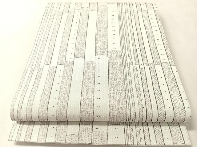 平和屋着物●両面　六通柄袋帯　吉祥間道　正絹　逸品　CABN2906vp